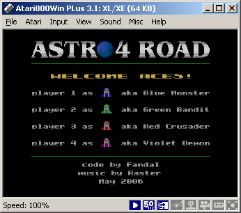Fandal - Astro4road (Atari 800XE)