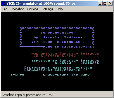 Allkindssoft - Superadventure 1 (C64)