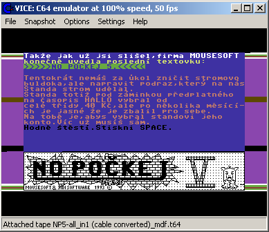 Mousesoft research ltd. & SiDi software - No počkej 5 (C64)