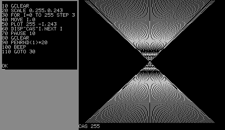 Mousesoft research ltd. - Vějíř (první programátorský pokus dvanáctiletého zakladatele firmy Mousesoft) (PMD-85)