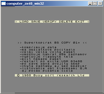 Busy soft - BS Copy (ZX Spectrum)
